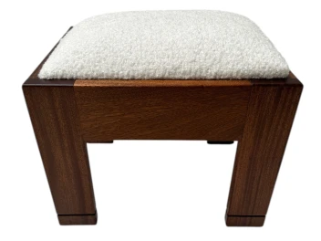 Art Deco Modernist Stool by J.A. Muntendam for L.O.V. Oosterbeek, 1920s